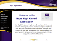 Desktop Screenshot of napahighalumniassociation.org
